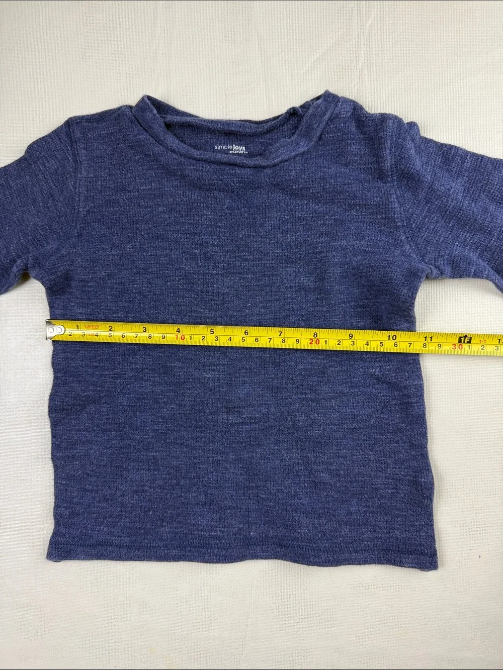 Carters Simple Joys Long-Sleeve Crewneck Bundle Teal Navy Indigo Gray Size 2T